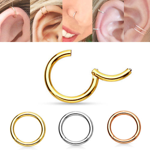 14K Gold Seamless Cliker Ring 2