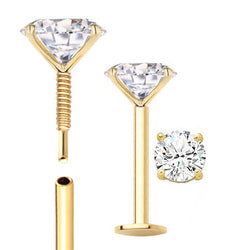 Flat store diamond studs